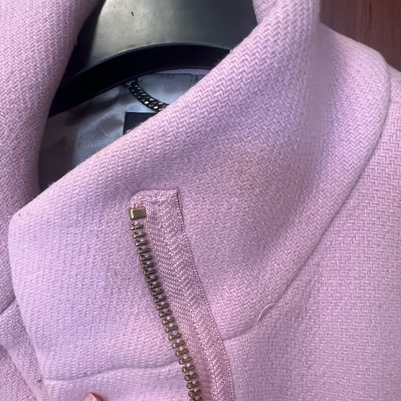 J Crew Cocoon Wool Blend Pink Coat - Size 2 - Picture 10 of 12